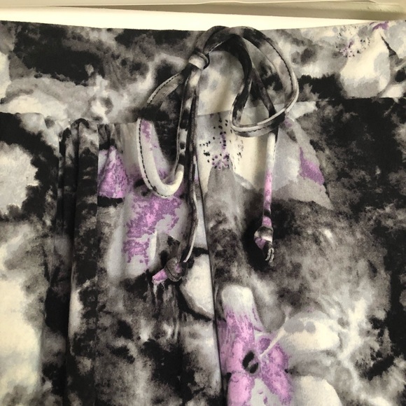 Tie Dye Floral Print Joggers - Picture 6 of 6